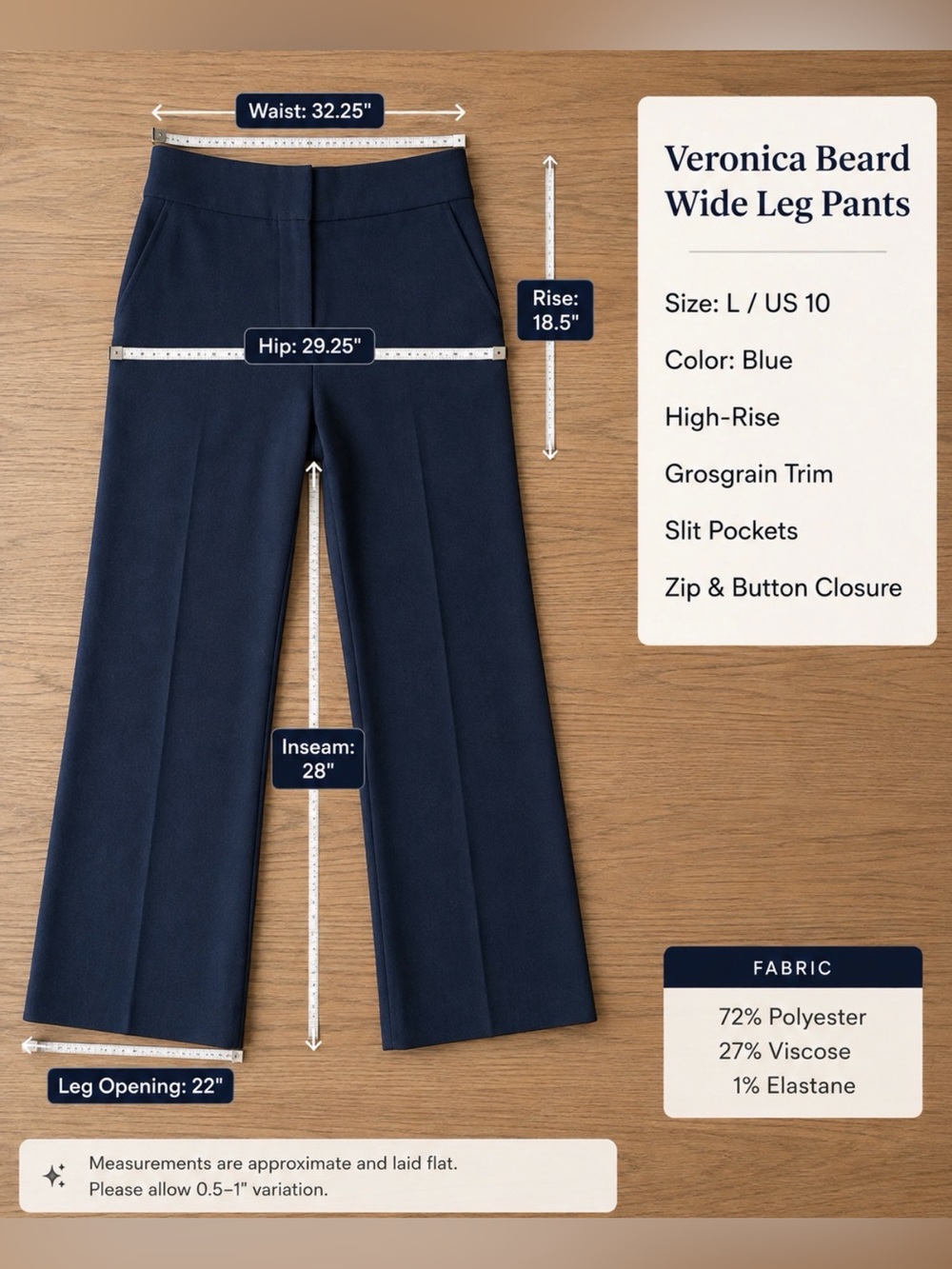 Bundle: Veronica Beard Jeans&Top, Quince Scuba Blazer w/Cashmere Dickey Insert - Picture 3 of 6